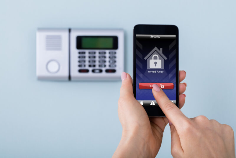 Home security systems with remote control